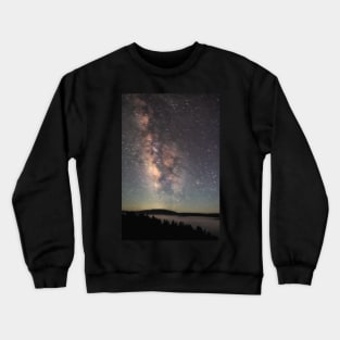 The Milky Way Over Redwood Creek Crewneck Sweatshirt